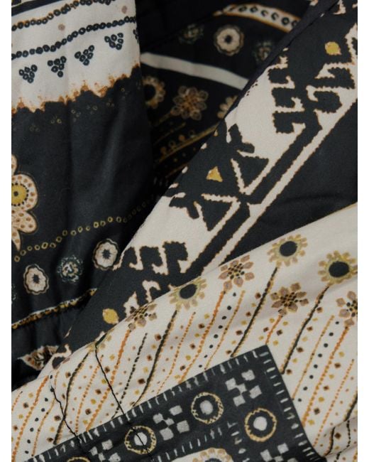 Isabel Marant Black Granger Padded Printed Shell Jacket