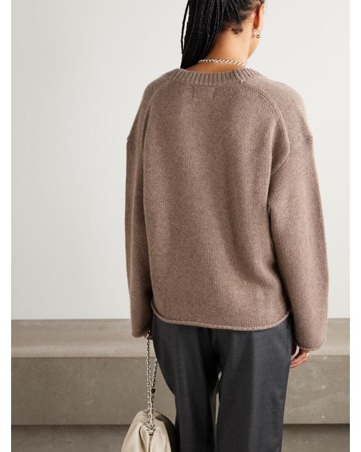 Loulou de Saison Natural Derry Oversized Cashmere Sweater