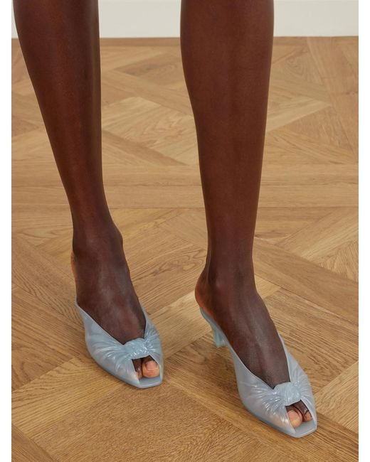 Chloé Blue Ruched Tpu Mules