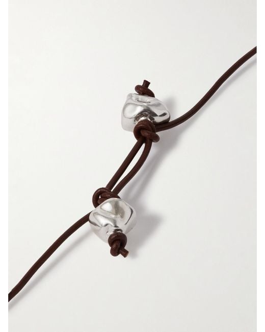 Alighieri Natural The Bones Of Rebirth Recycled And Leather Necklace