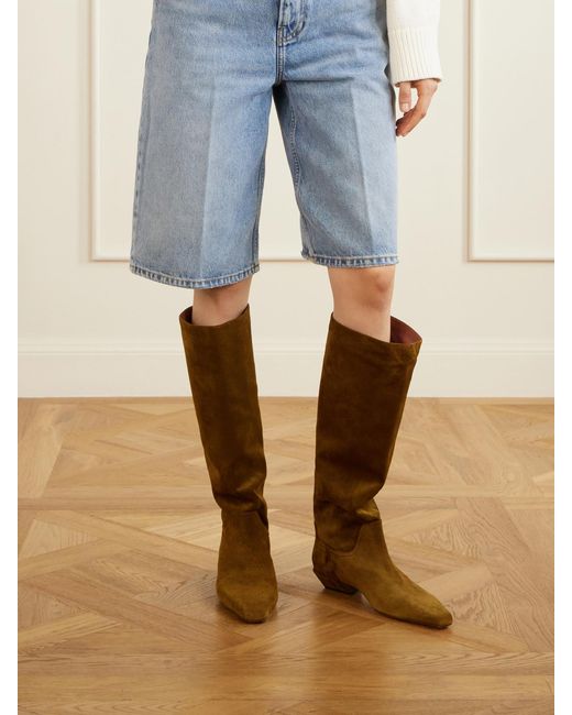 Paris Texas Brown Bettina 25 Suede Knee Boots