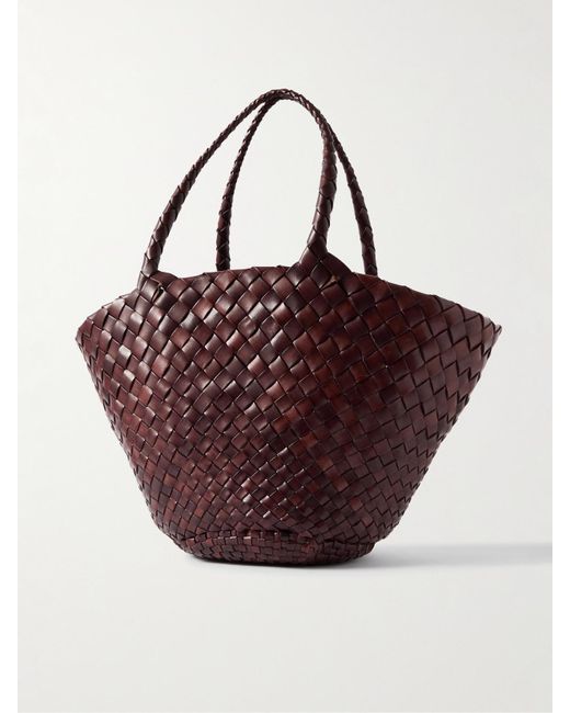 Dragon Diffusion Purple Egola Tote Aus Geflochtenem Leder