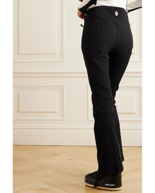 Moncler Black Straight-Leg Stretch-Twill Ski Pants