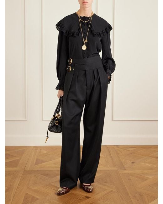 Chloé Brown Susanna Mary-Jane-Pumps Aus Leder Mit Nieten