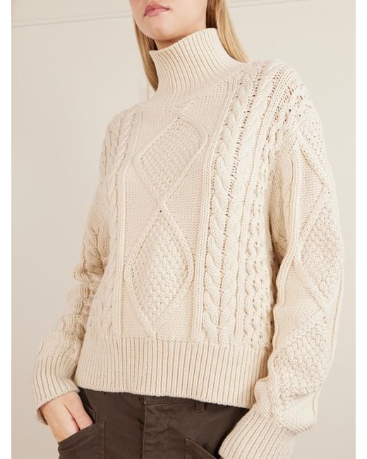 Nili Lotan Natural Kimmi Knitted Cotton And Cashmere-Blend Sweater