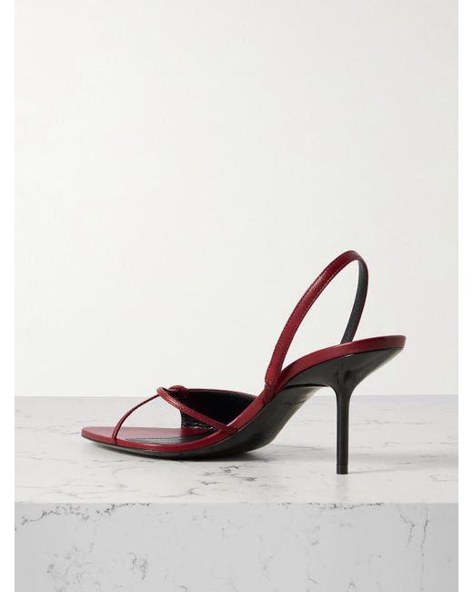 Victoria Beckham Red Harlow Slingback-Sandalen Aus Leder