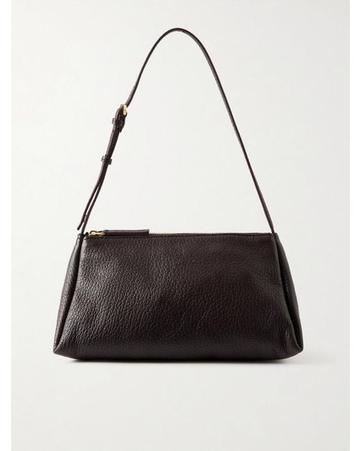 Calvin Klein Black Aurelis Textured-Leather Shoulder Bag