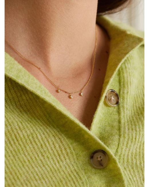 Jennifer Meyer Natural 18-Karat Diamond Necklace