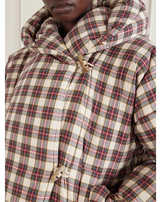 Dries Van Noten Multicolor Hooded Checked Padded Cotton-Flannel Jacket