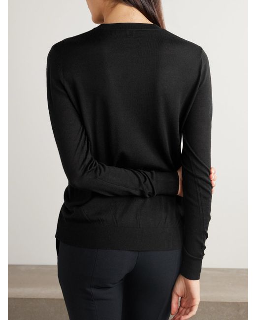 Totême  Black Pullover Aus Einer Wollmischung