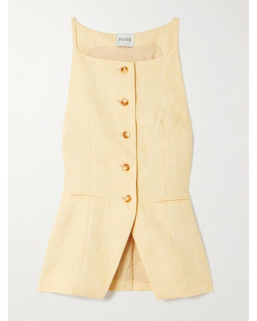 Posse Natural Nancy Linen Vest