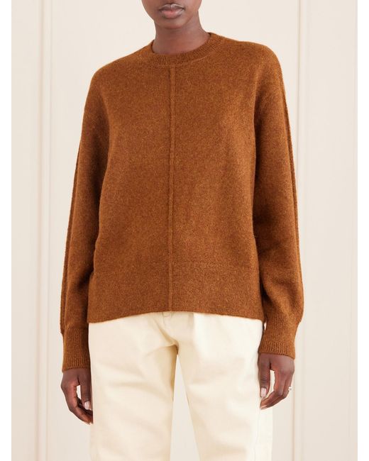 Isabel Marant Brown Thomane Alpaca-Blend Sweater