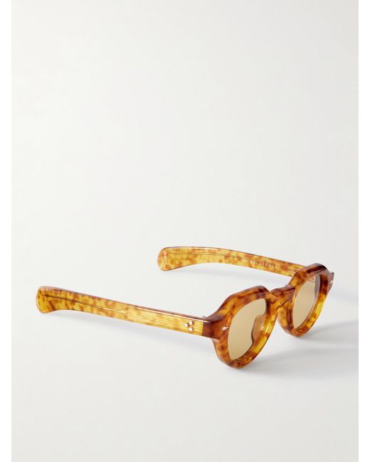 Jacques Marie Mage Brown Kellerman Round-Frame Acetate Sunglasses