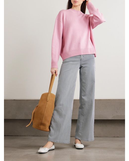 Anine Bing Pink Lee Cashmere Sweater