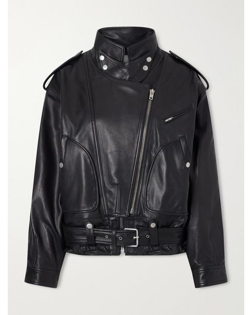 Isabel Marant Black Farza Leather Jacket
