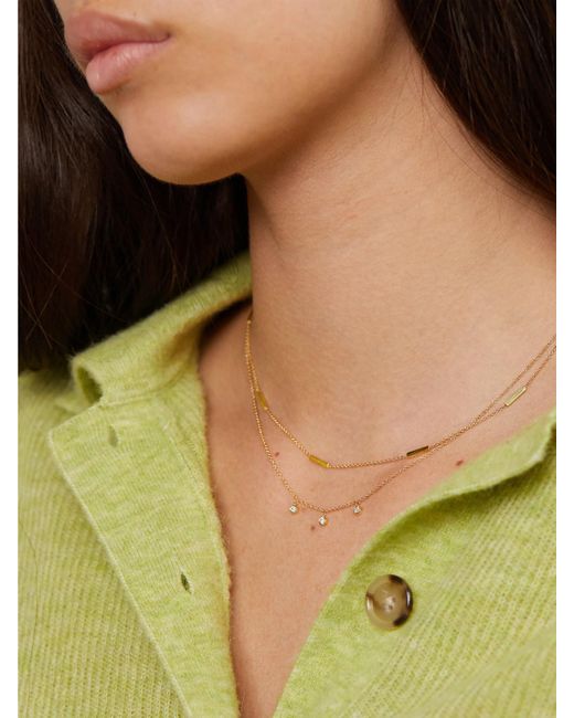 Jennifer Meyer Natural 18-Karat Diamond Necklace