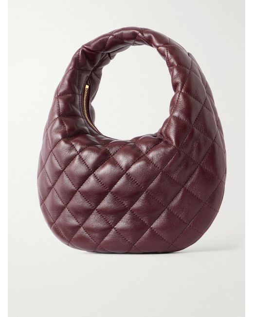 Saint Laurent Purple Icare Matelassé Leather Tote