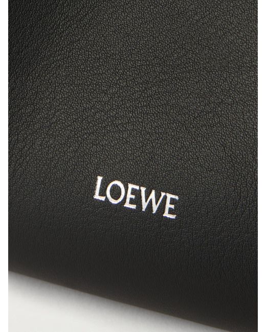 Loewe Black Hammock Flip Leather Tote