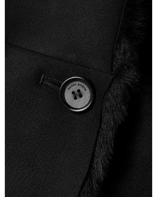 Magda Butrym Black Shearling Jacket