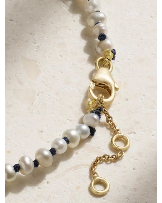 AMRAPALI LONDON Natural 18-Karat And Cord Multi-Stone Anklet