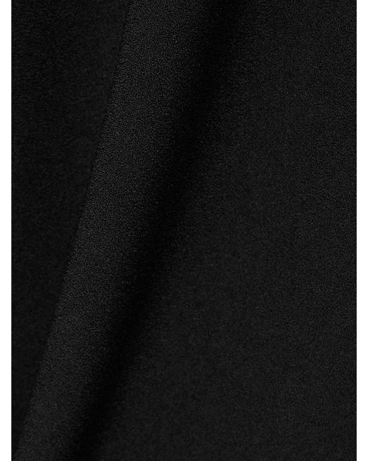 Roksanda Black Amel Two-Tone Crepe Midi Skirt