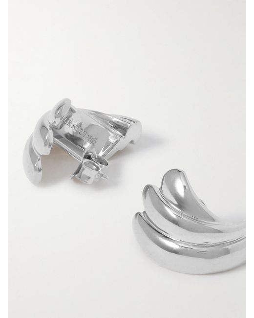 LIE STUDIO White The Magda-Tone Earrings