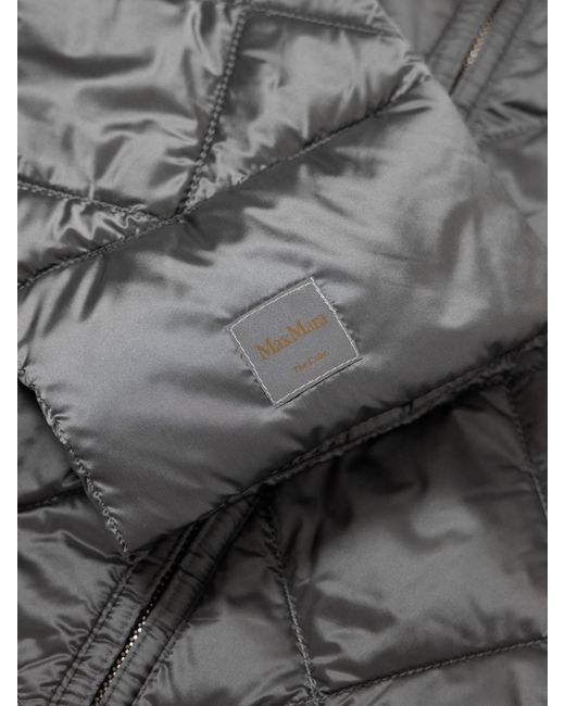 Max Mara Gray The Cube Quilted Padded Shell Down Jacket