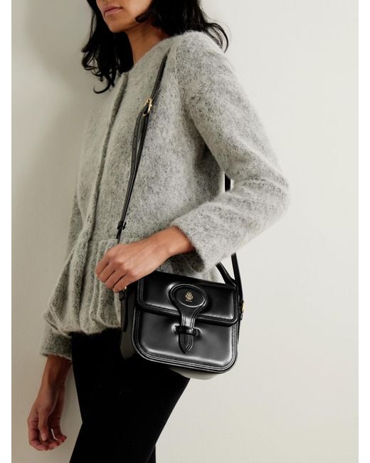 Bally Black Beckett Flat Mini Tote Aus Glanzleder