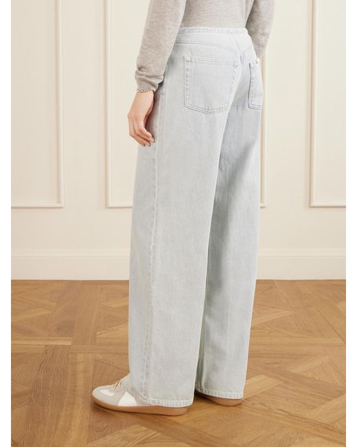 Still Here White Cool Wide-Leg Jeans