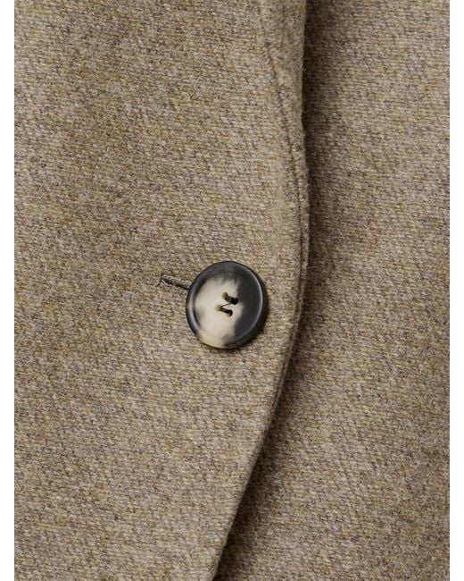 Isabel Marant Natural Efegozi Double-Breasted Wool Coat
