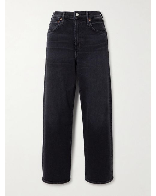 Agolde Blue Ren High-Rise Wide-Leg Jeans