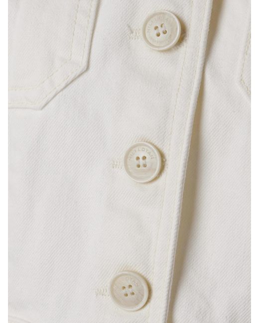 Nili Lotan White Geraldine Denim Jacket