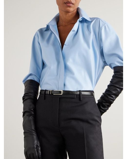 Tom Ford Black Textured-Leather Belt