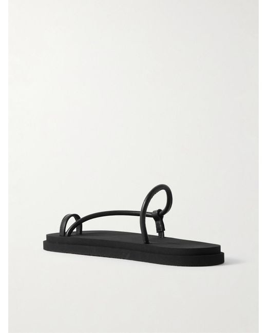 Emme Parsons Black Bari Pool Leather Sandals