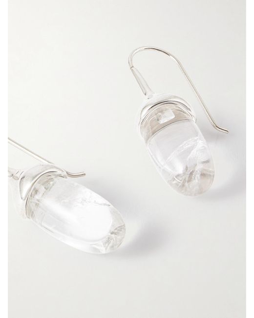 Sophie Buhai Natural Dripping Stone Ohrringe Aus Mit Bergkristallen