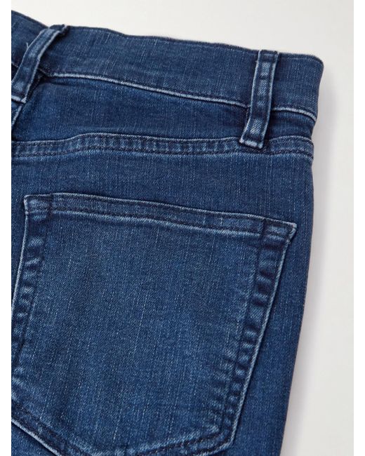 Jean Droit Taille Mi-Haute Le Slim Palazzo FRAME en coloris Blue