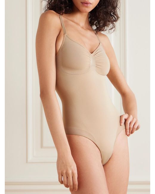 Skims Natural Seamless Sculpt Brief Bodysuit – Clay – Body