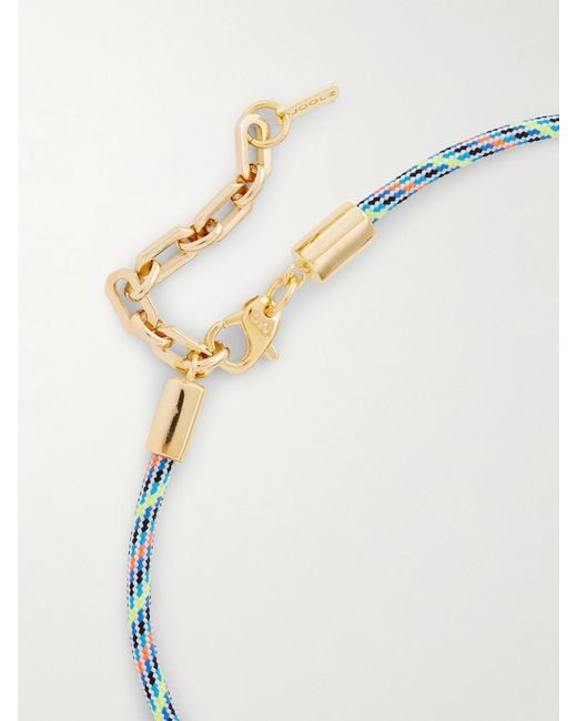 Joolz by Martha Calvo Multicolor Trippy-Plated Cord Necklace