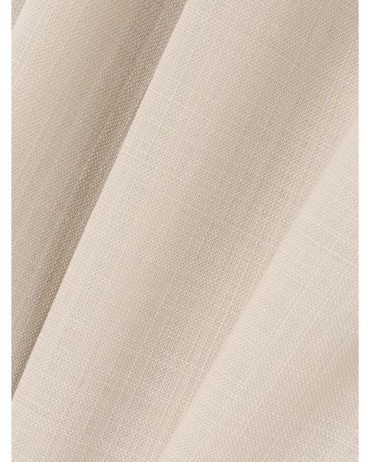 Wardrobe NYC Natural Hose Mit Weitem Bein Aus Wolle Mit Falten