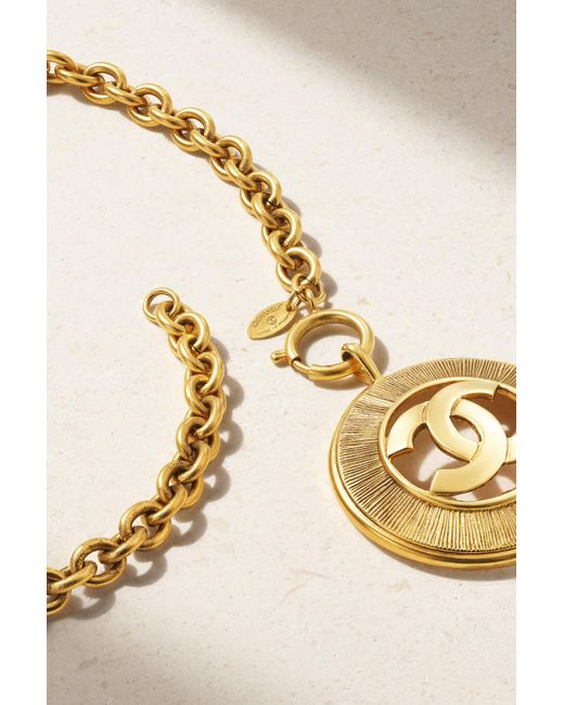 Chanel Gold-plated Necklace in Natural