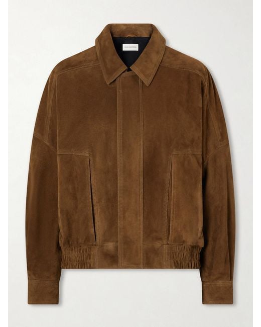 Nour Hammour Brown Dalma Suede Jacket