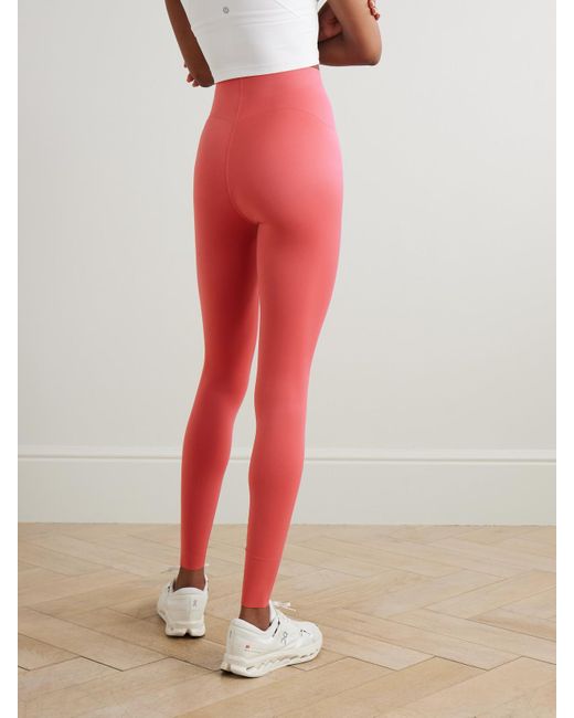 lululemon athletica Red Train Toned Leggings