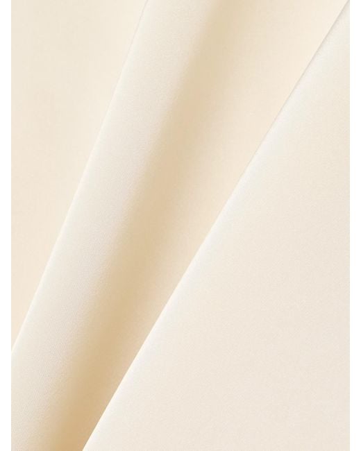 Leset Natural Barb Open-Back Satin Tunic