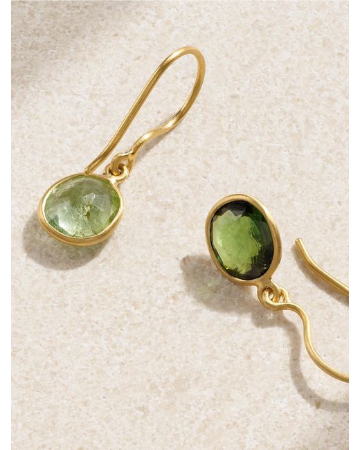 Pippa Small Natural 18-Karat Tourmaline Earrings
