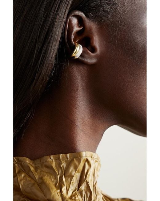 Yvonne Léon Natural 9-Karat And Diamond Ear Cuff