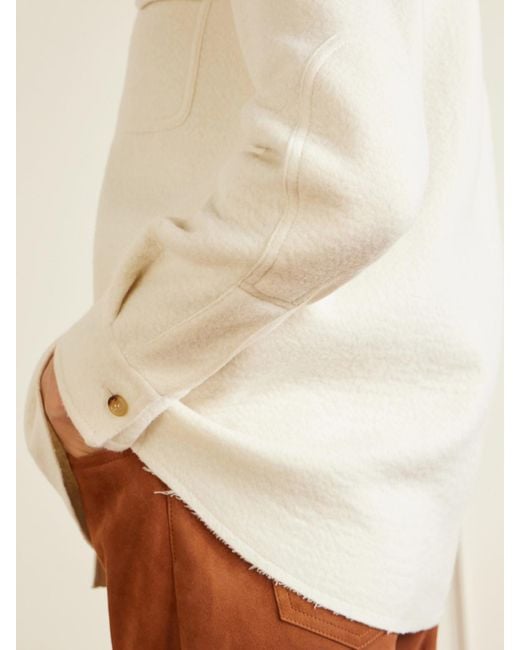 Gabriela Hearst Natural John Austin Cashmere Shirt