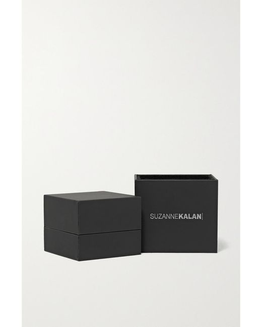 Suzanne Kalan Natural 18-Karat Rose, Diamond And Sapphire Earrings