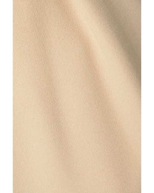 Wardrobe NYC Natural Hailey Bieber Pleated Wool Wide-Leg Pants