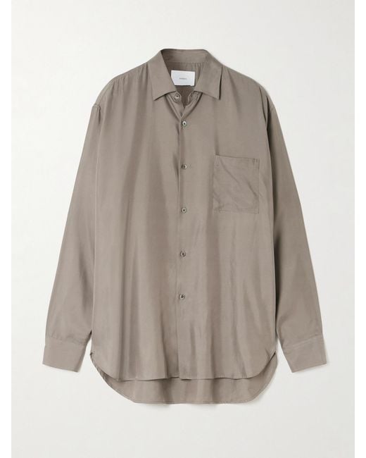 Ssstein Gray Twill Shirt