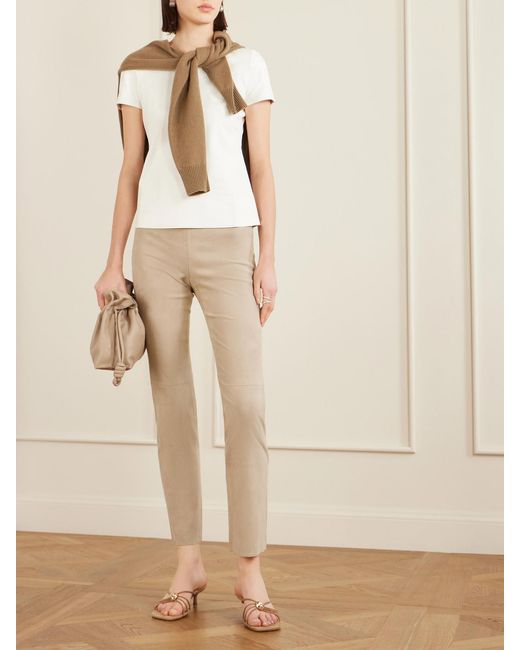 Stouls Natural Jacky Suede Leggings
